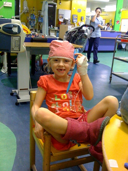 Daisy in hospital March 2010