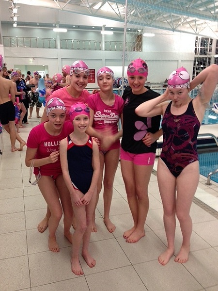 Sponsored Swim 2013 - Megan, Ella, Abbie, Lillie, Jen & Alex