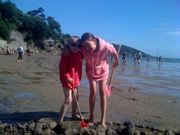 Megan and Daisy on holiday August 2010