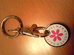 Daisy Palmer Trust Trolley / Locker Token Key Ring